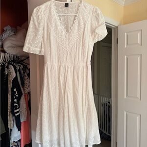 SHEIN White Lace Mini Dress